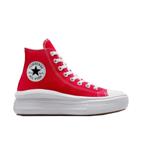 Championes Converse de Dama - CTAS MOVE HI - A09073C RED/WHITE